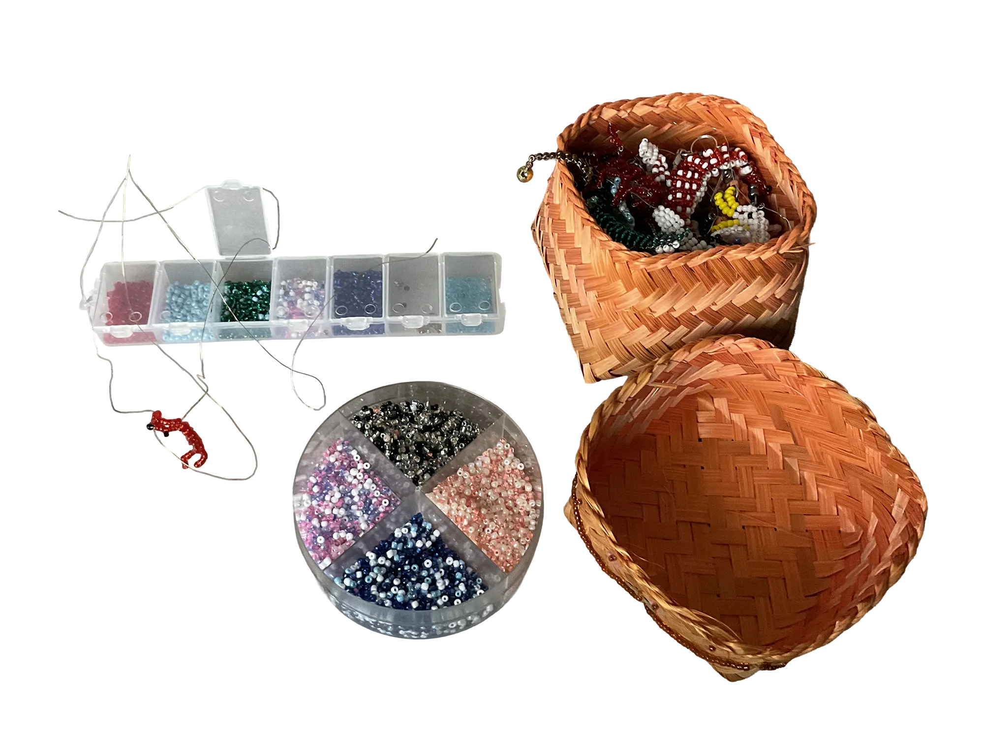 Lot d'animaux en perles