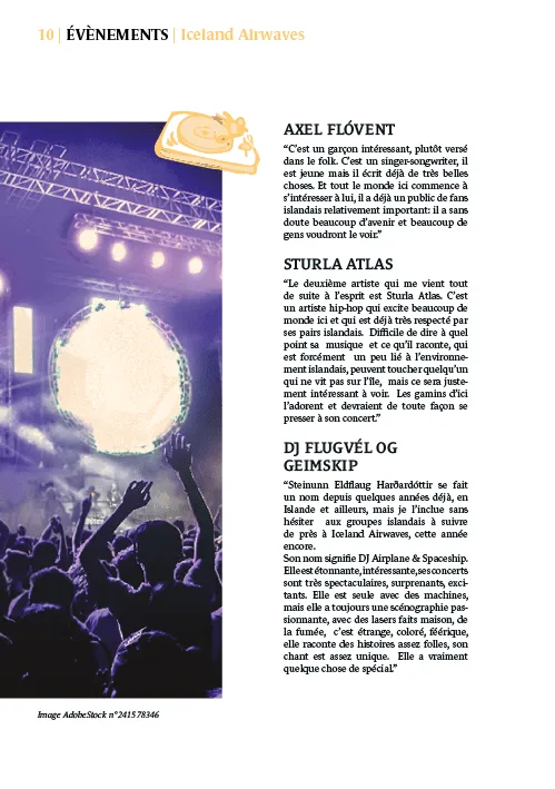 Page du magazine