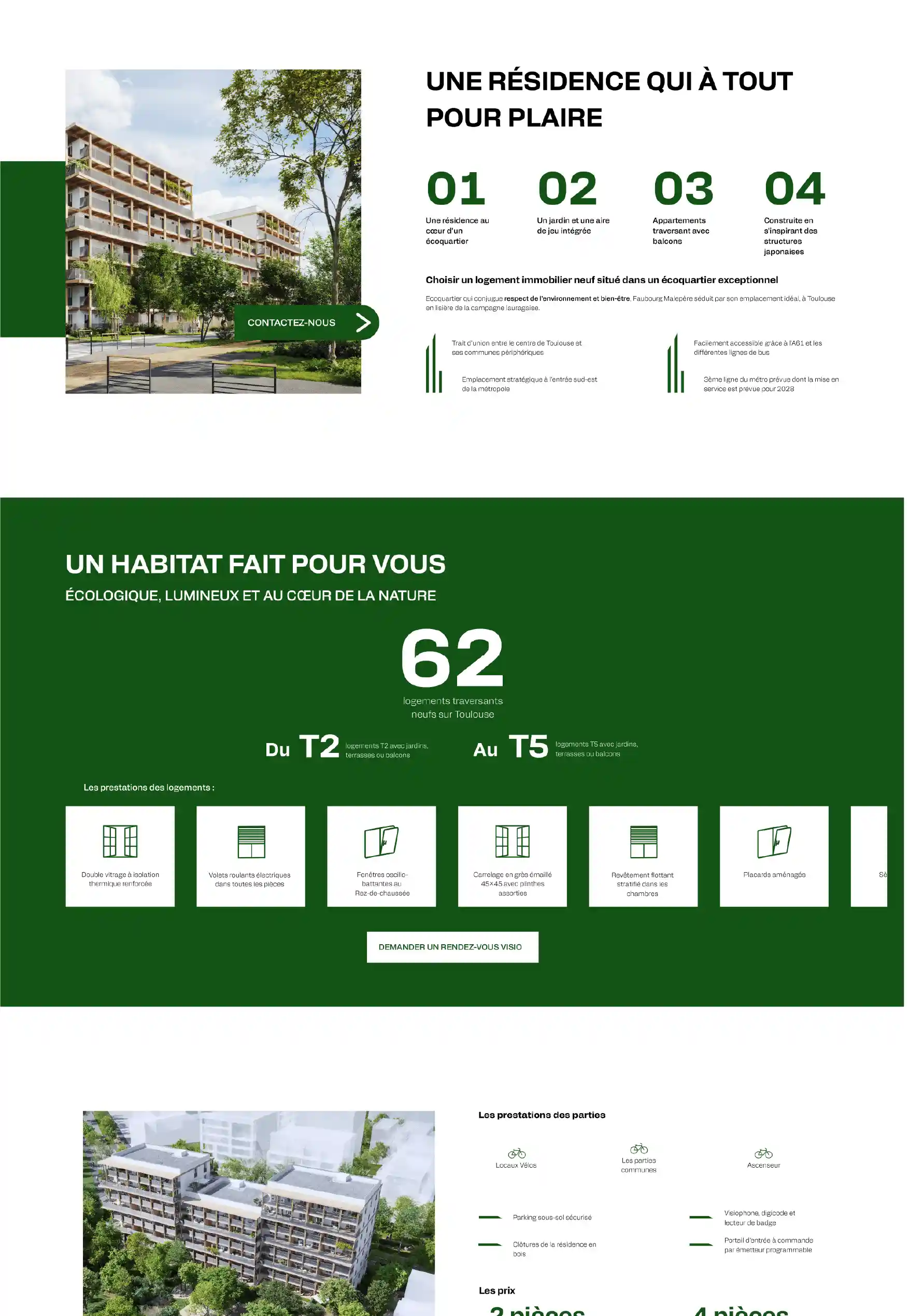Landing page Bois de Nagoya - Section haute