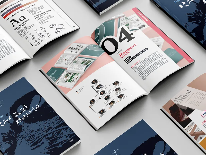 Mock-up du portfolio de Rachel Bastié