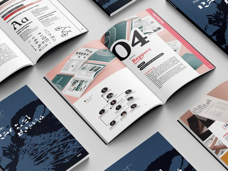 Mock-up du portfolio de Rachel Bastié