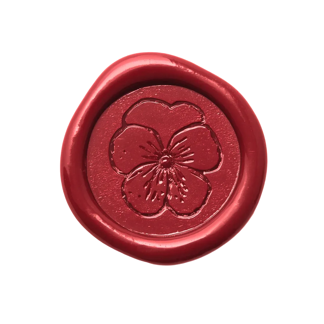 Tampon de pensée sauvage symbolisant la réflexion profonde et la recherche